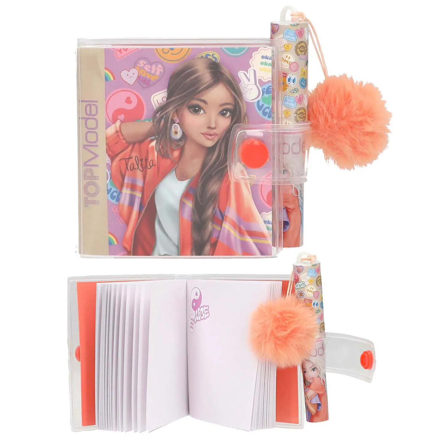 TOPModel Mini Schrijfblok met Pen Girl Power