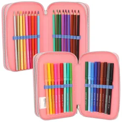 TOPModel 3-Vaks Etui met Wrijfpailetten