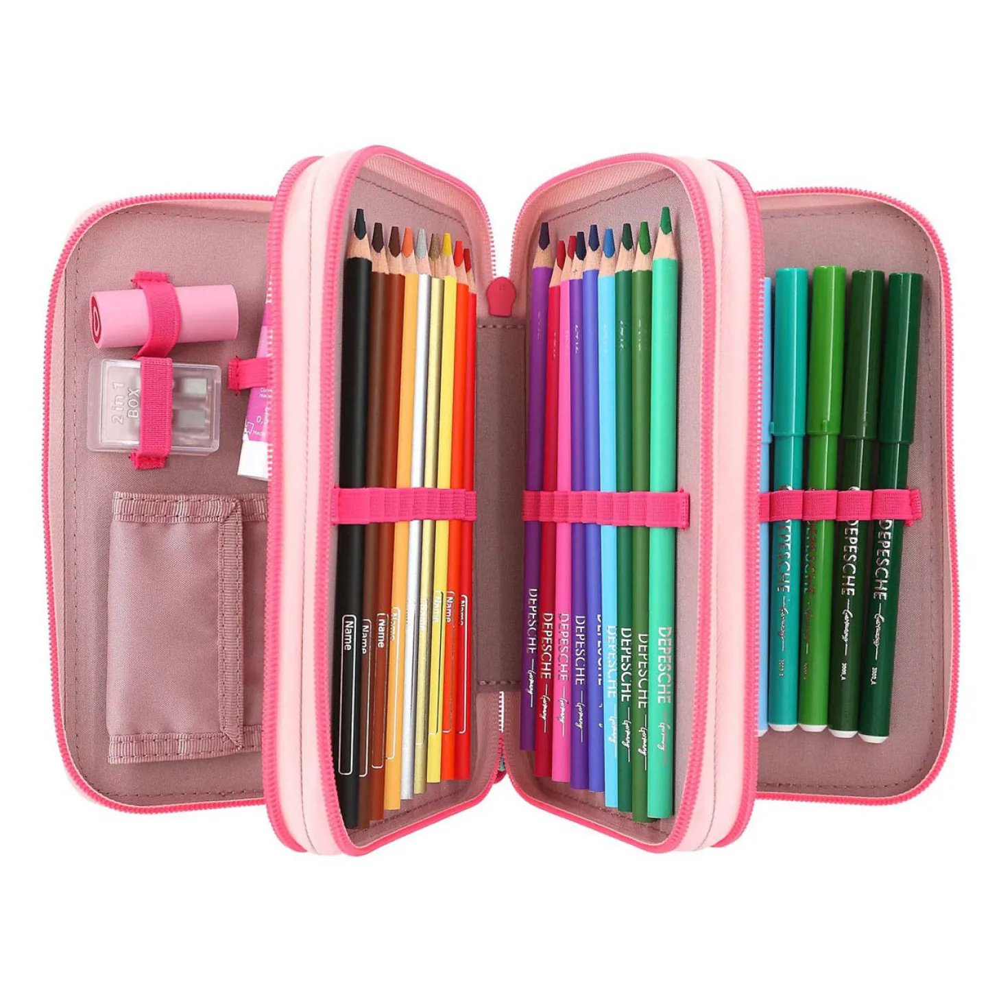 TOPModel 3-Vaks Gevuld Etui