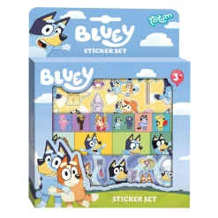 Totum Bluey Stickerset met Speelachtergrond