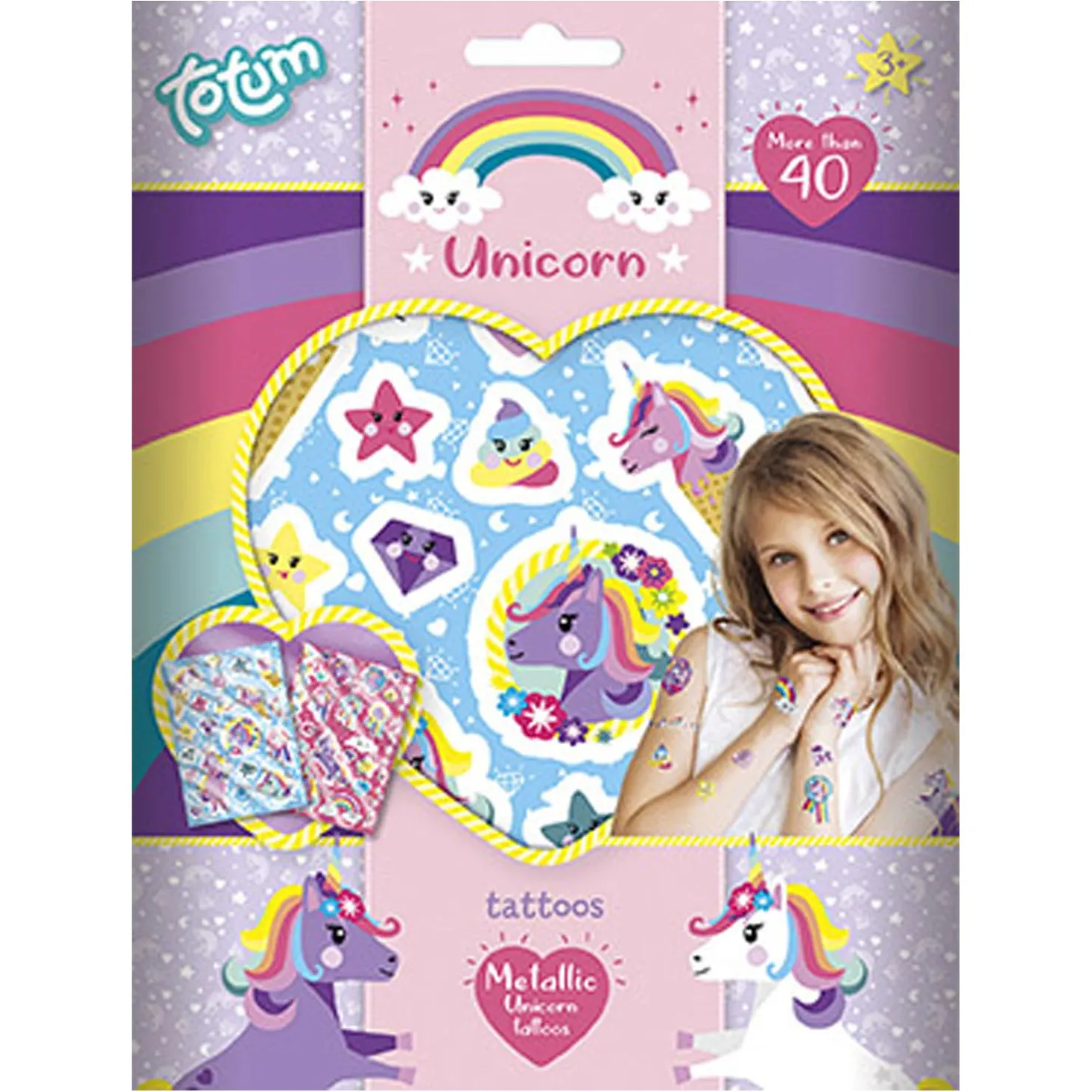 Totum Eenhoorn Metallic Tattoos