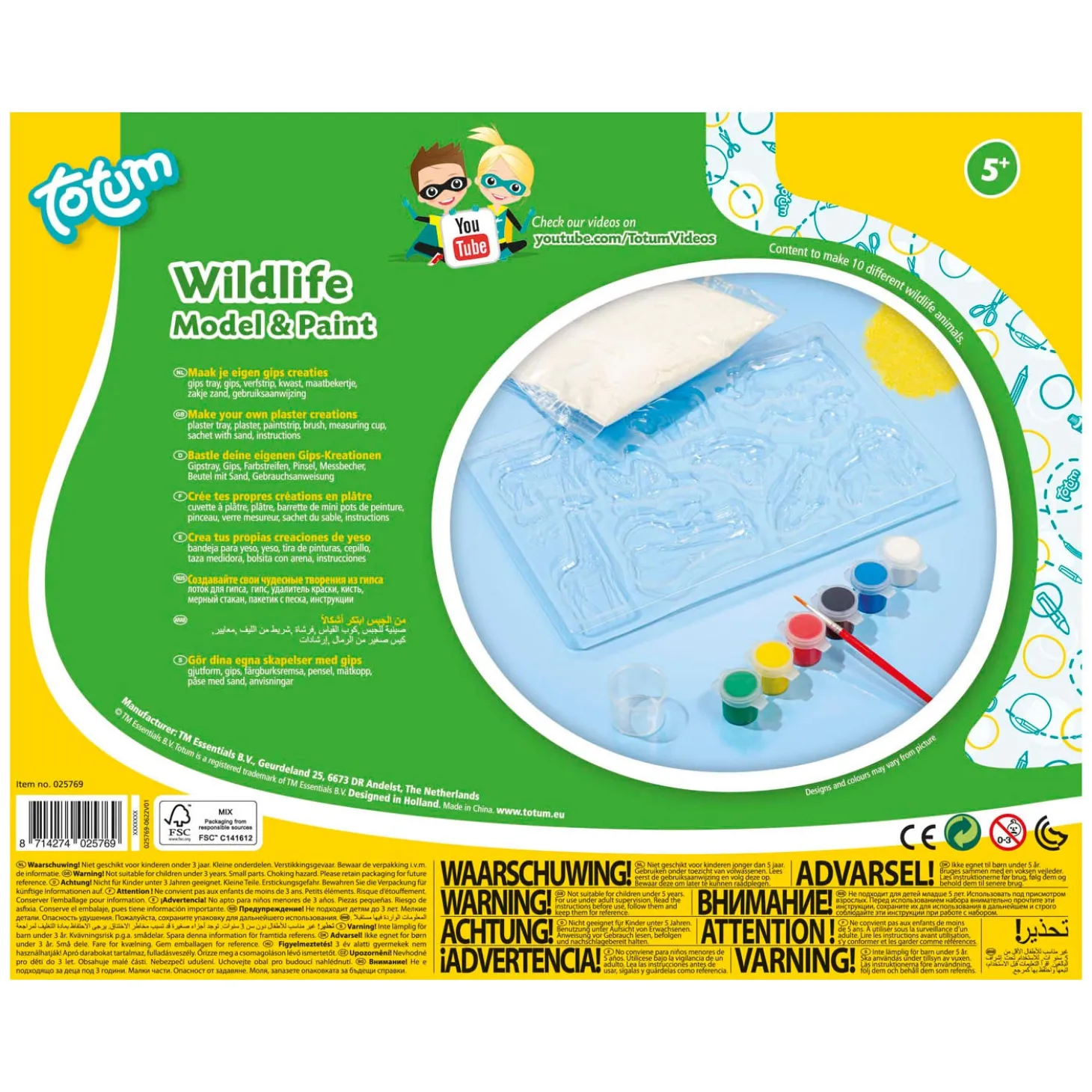 Totum Gips Gieten en Schilderen Wildlife