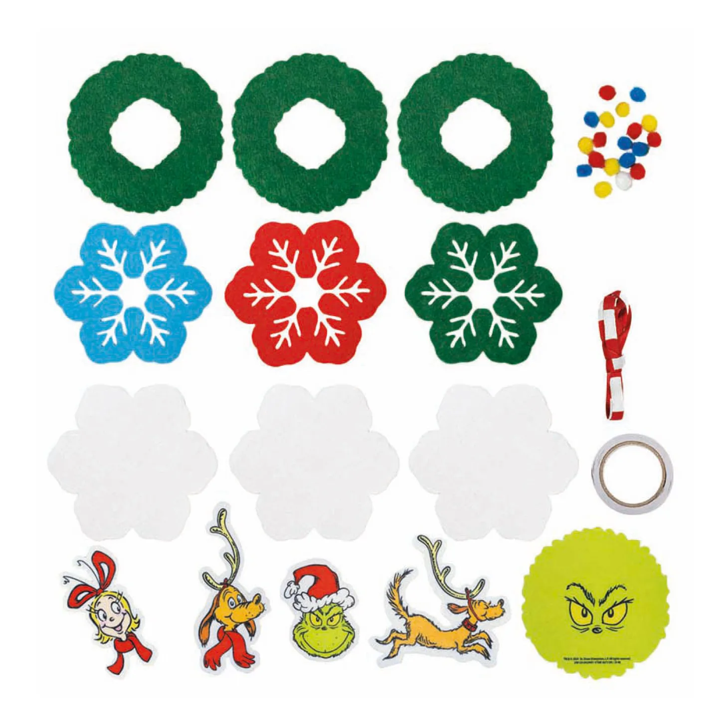 Totum Ornamenten Vilt Grinch