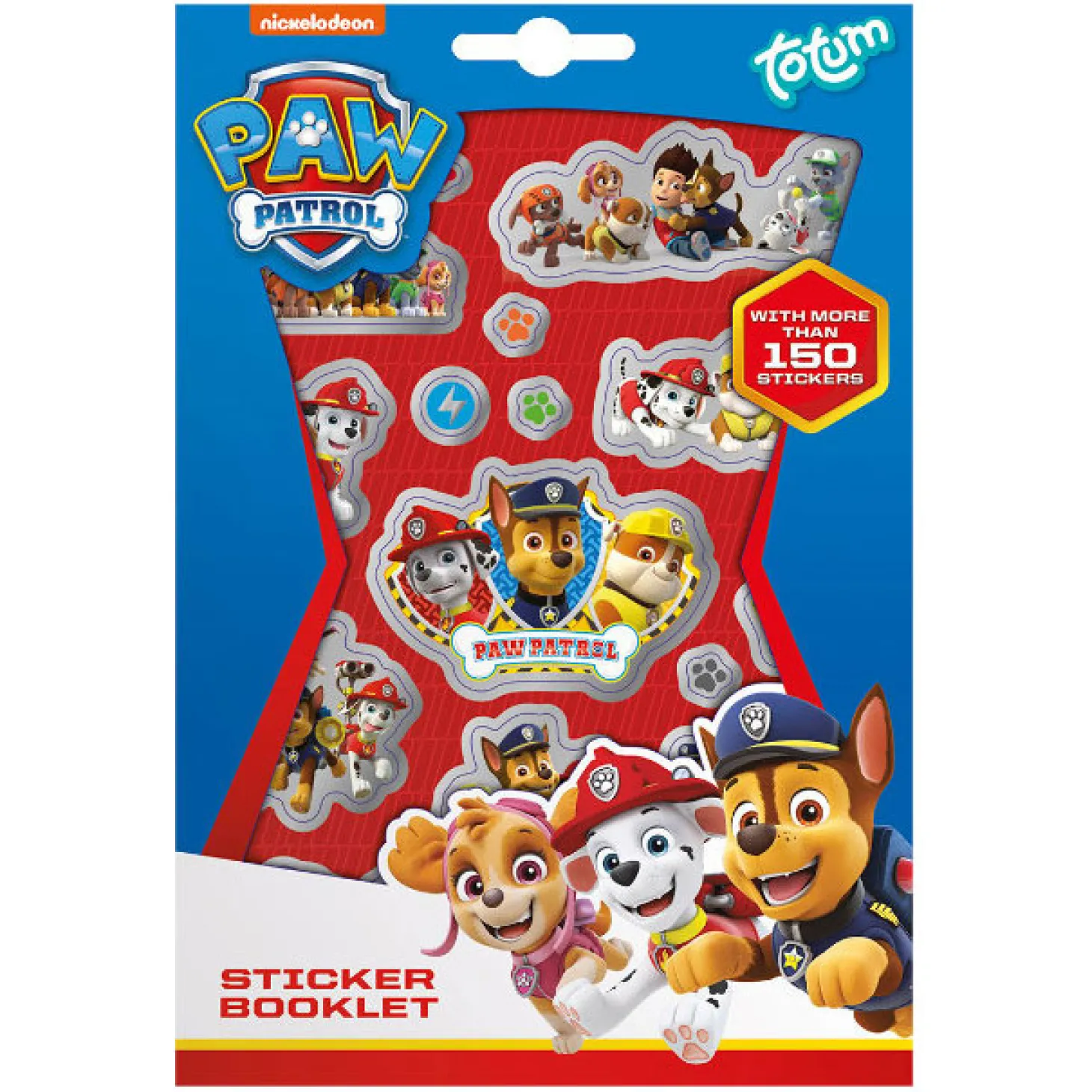 Totum PAW Patrol Stickervel, 4st.