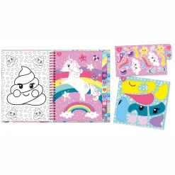 Totum Stickerboek Stickeren op nummer Eenhoorn