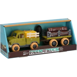 Tractor met Aanhanger Bruine Kar