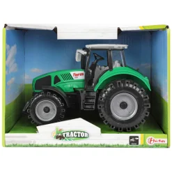 Tractor met Frictie Groen, 19cm