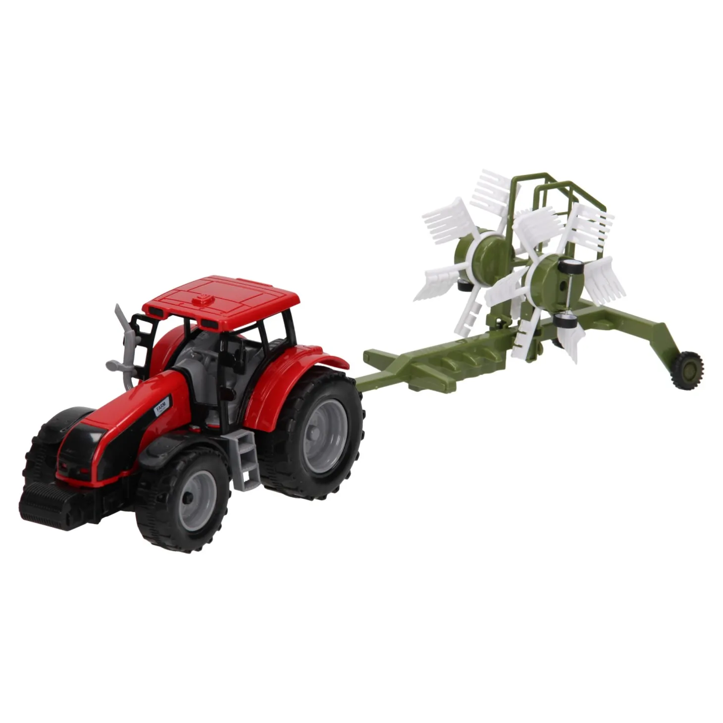 Tractor met Hooischudder 1:32