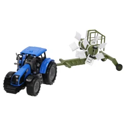 Tractor met Hooischudder 1:32