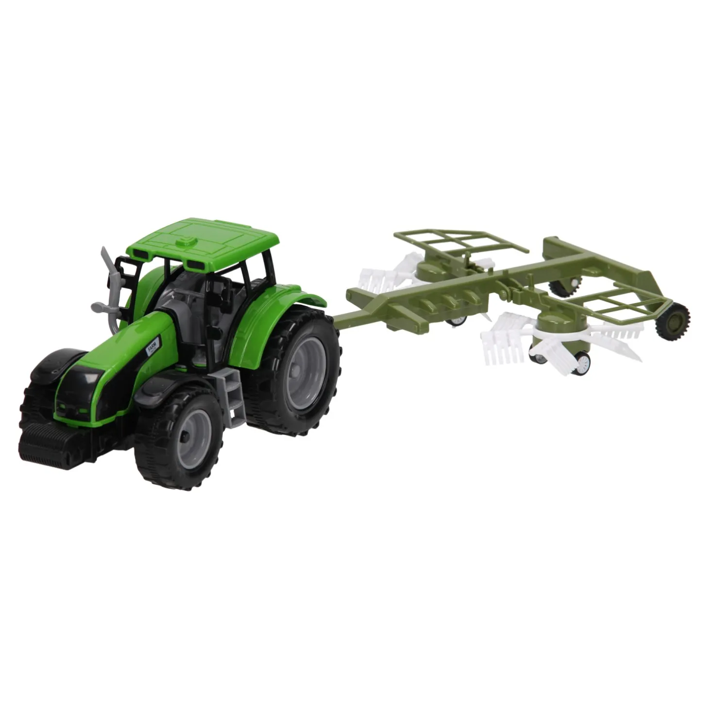 Tractor met Hooischudder 1:32