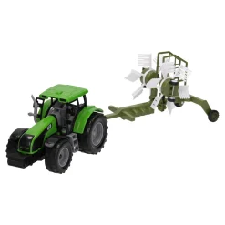 Tractor met Hooischudder 1:32