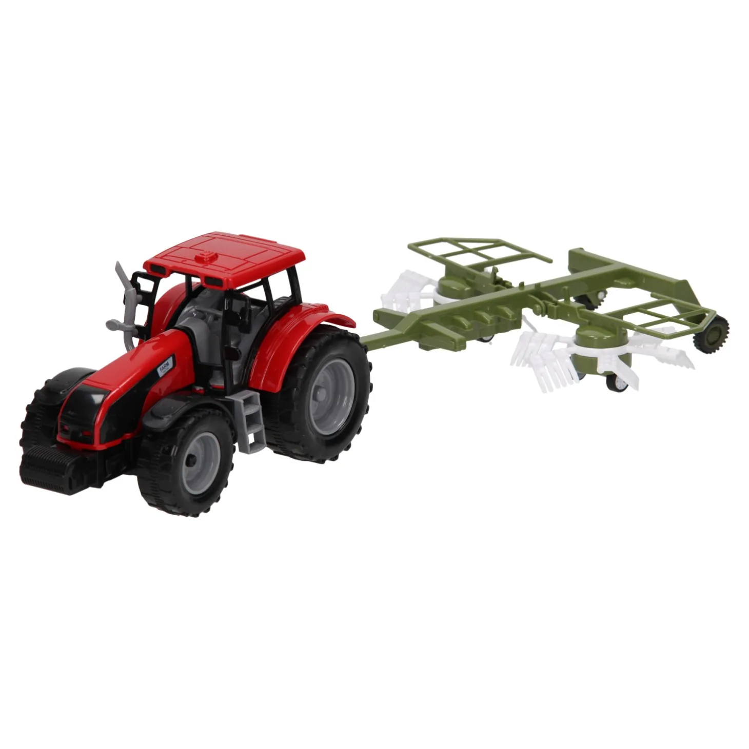 Tractor met Hooischudder 1:32