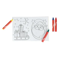 Traktatiesetje Kerstmis Kleurset met Krijtjes en Stickers