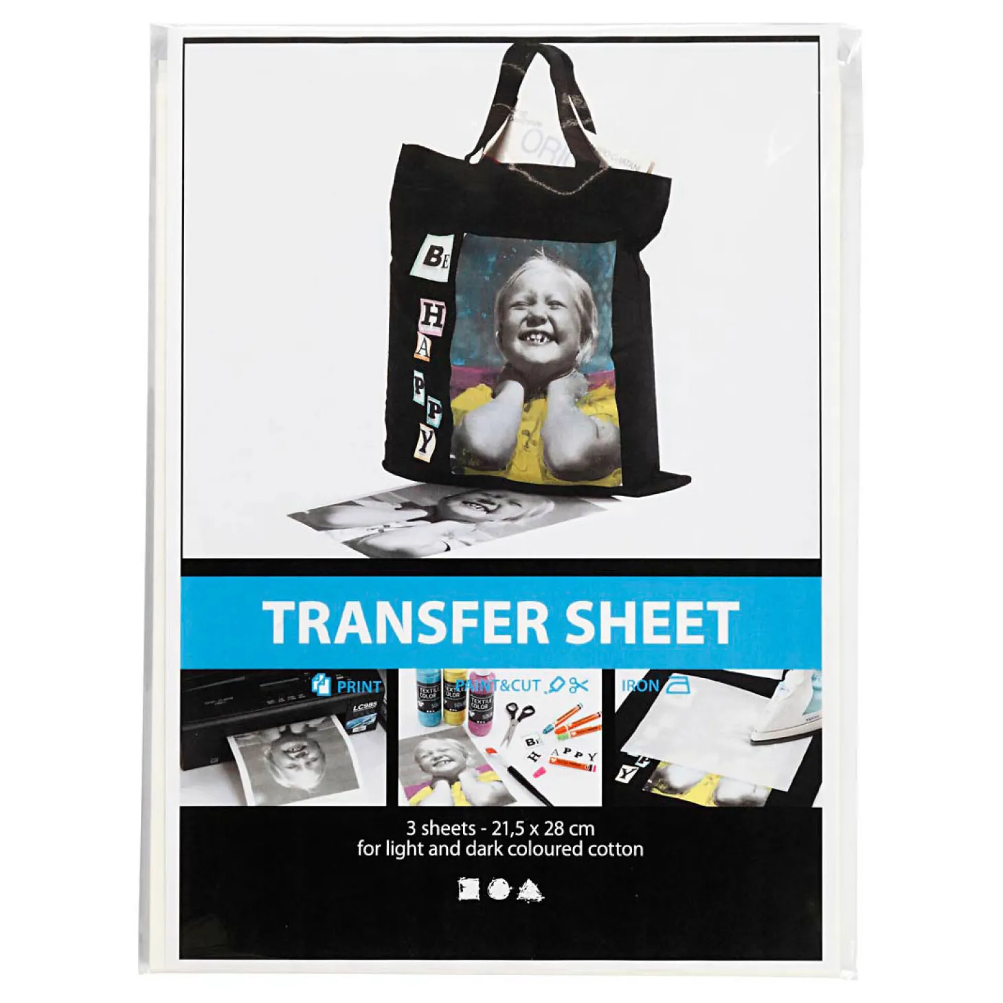 Transfer Vellen Wit, 3 Vellen