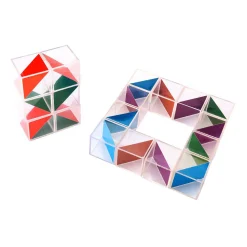 Transparante Gekleurde Kubussen - 5 cm - 18dlg