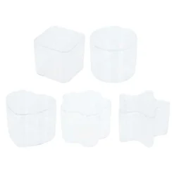 Transparante Opbergdoosjes Vormen, 5st.