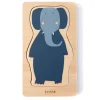 Trixie Houten 4-lagen Puzzel Dieren, 5st.