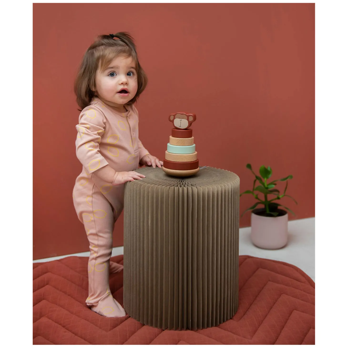 Trixie Houten Stapelspeelgoed - Mr. Monkey, 7dlg.