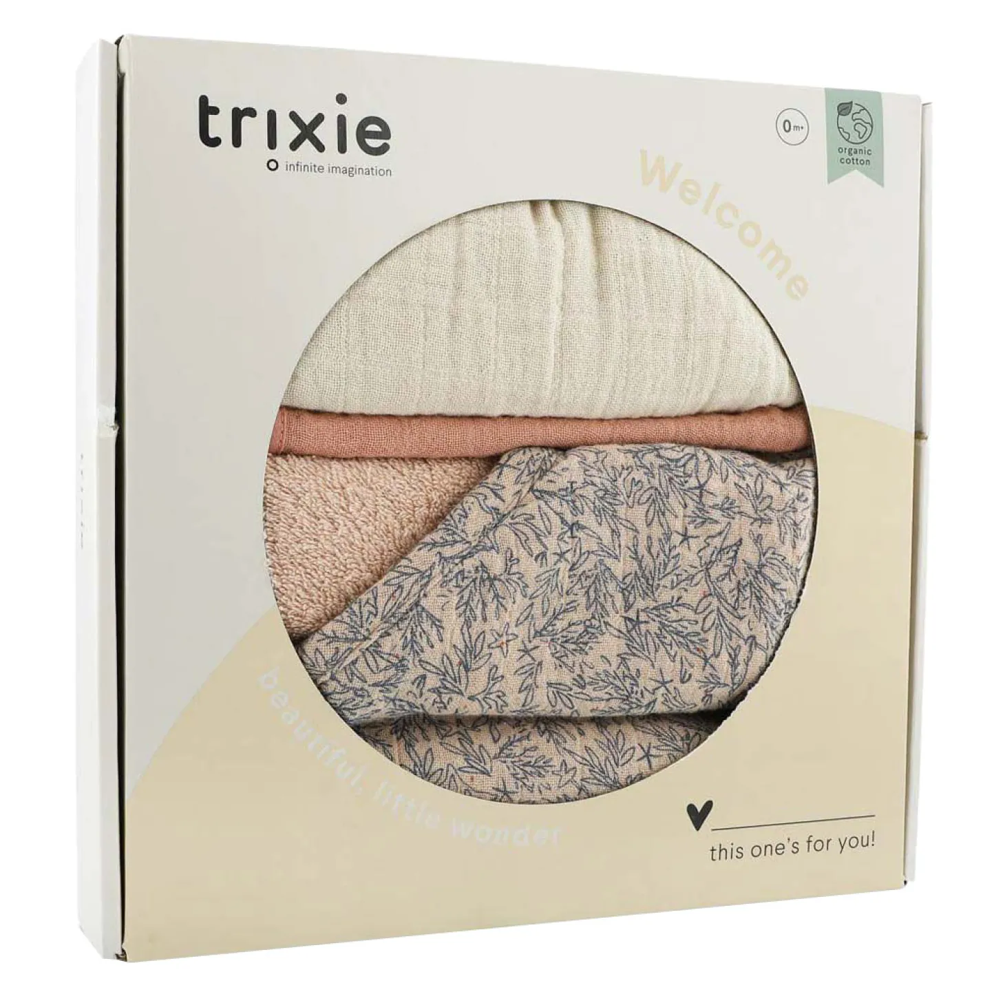 Trixie Newborn Geschenkdoos L - Lovely Leaves