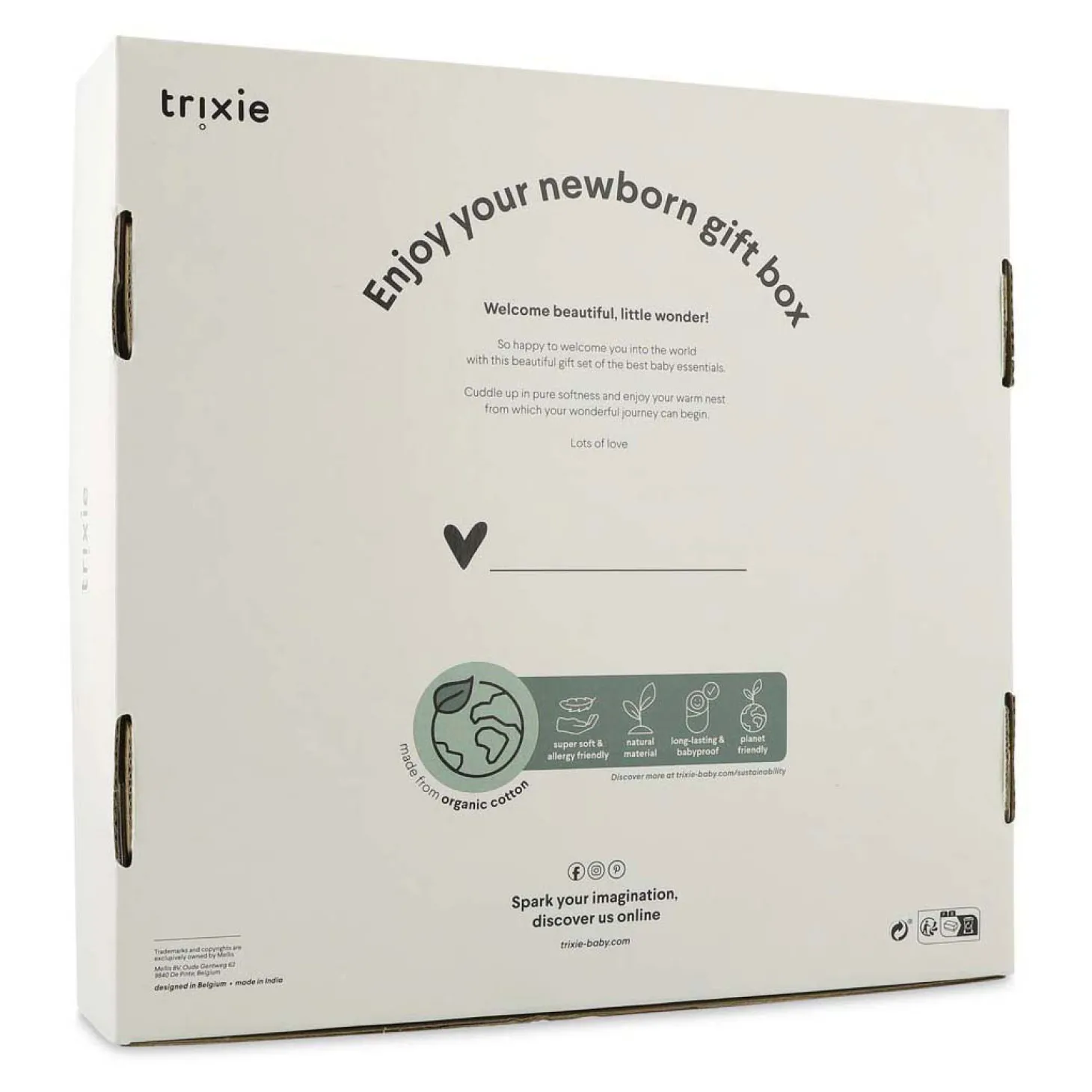 Trixie Newborn Geschenkdoos L - Lovely Leaves