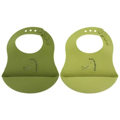 Trixie Siliconen Slabbetje  - Mr. Dino, 2st.