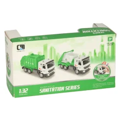 Truck met Afvalcontainer Licht & Geluid