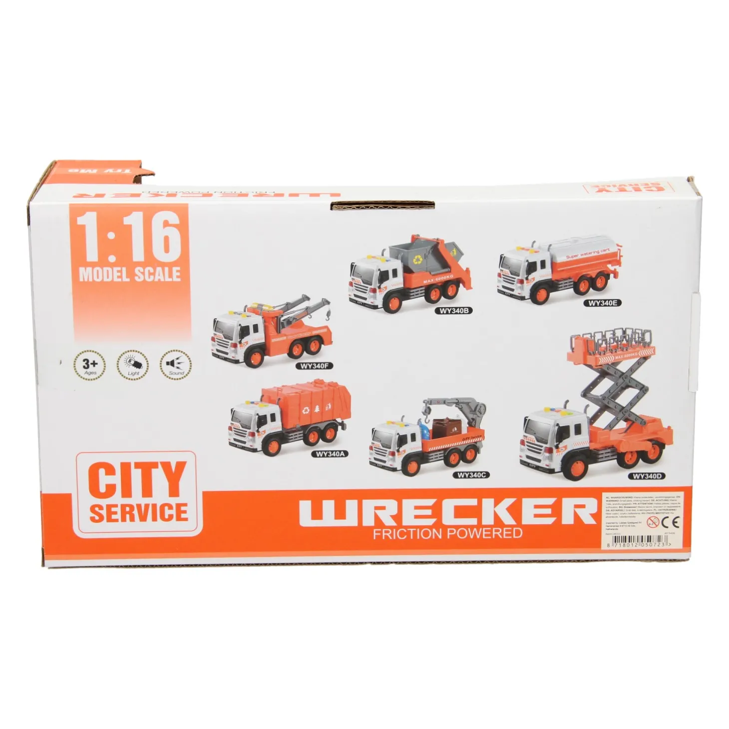 Truck met Afzetbak met Licht en Geluid