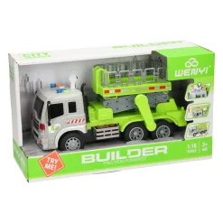 Truck met Hoogwerker met Licht en Geluid