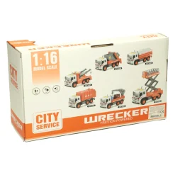 Truck met Hoogwerker met Licht en Geluid