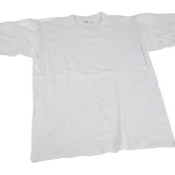 T-shirt Wit met Ronde Hals Katoen , Maat S