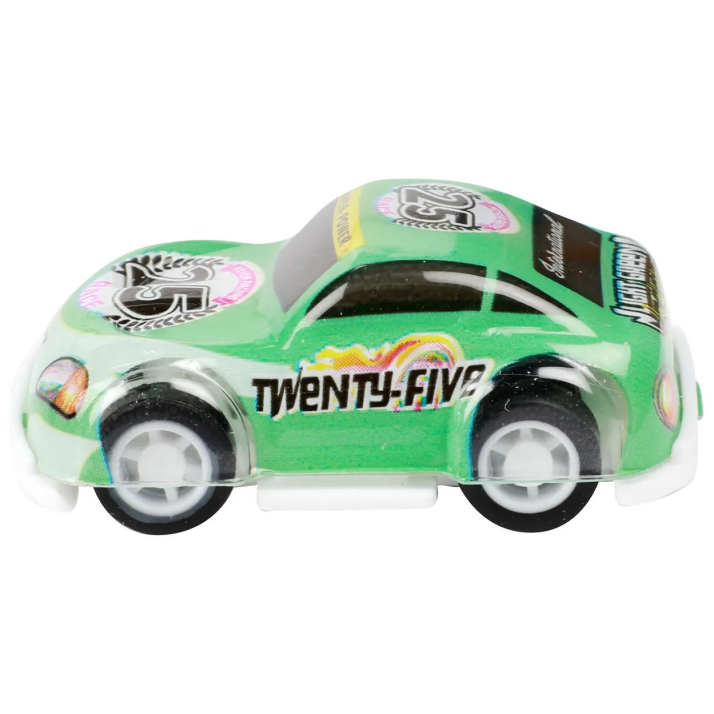 Turbo Racers Mini Rally Pull-backauto's, 9st.