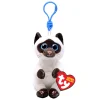 Ty Beanie Babies Bellies Clip Miso Siamese, 10cm