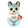 Ty Beanie Babies Bellies Thunder Blue Husky, 15cm