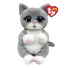 Ty Beanie Babies Bellies Morgan Grey Cat, 15cm
