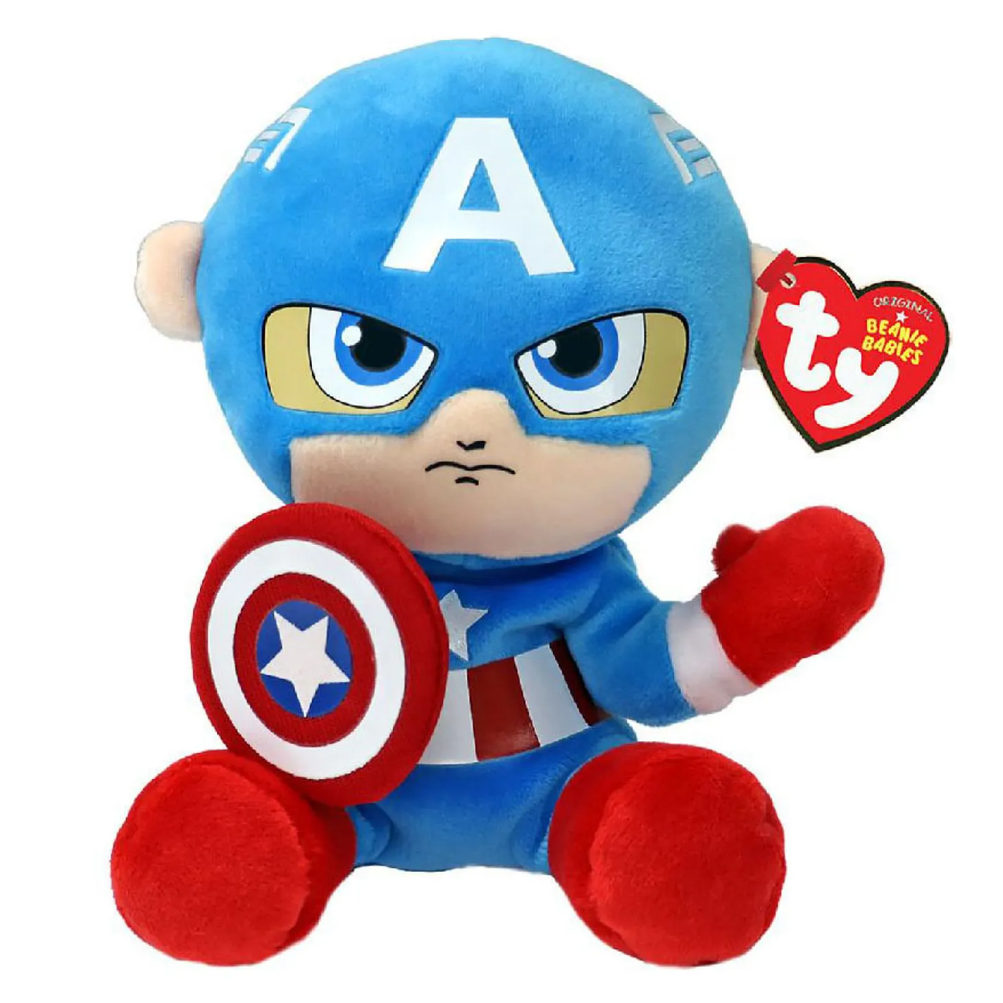 Ty Beanie Babies Marvel Captain America Soft, 15cm