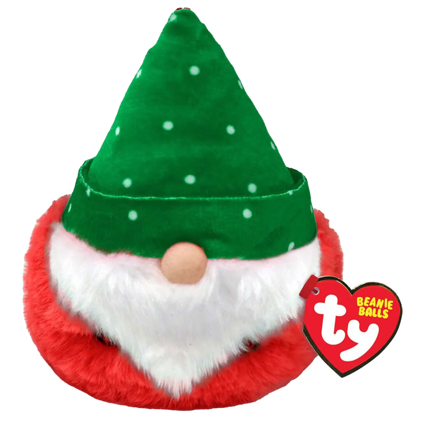 Ty Teeny Puffies Christmas Gnome Turvey, 10cm
