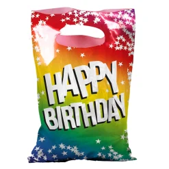 Uitdeelzakjes Happy Birthday, 6st.
