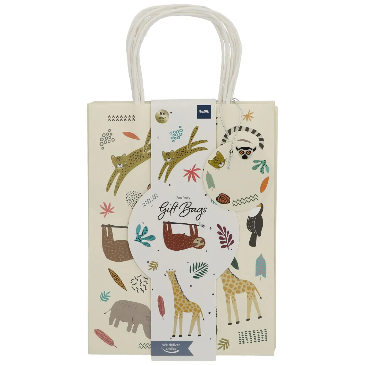 Uitdeelzakjes Wilde Dieren, 6st.