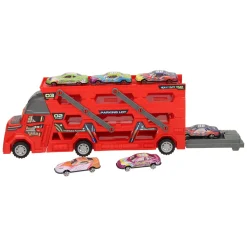 Uitklapbare Autotransporter met Afschietfunctie - Rood