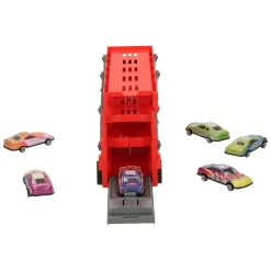 Uitklapbare Autotransporter met Afschietfunctie - Rood