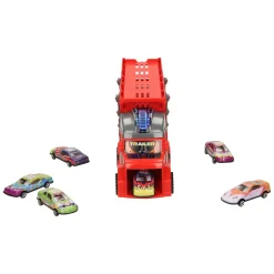 Uitklapbare Autotransporter met Afschietfunctie - Rood