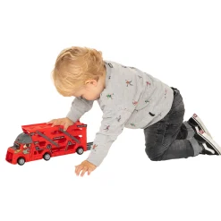 Uitklapbare Autotransporter met Afschietfunctie - Rood