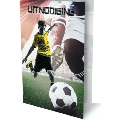 Uitnodigingen Voetbal, 6st.