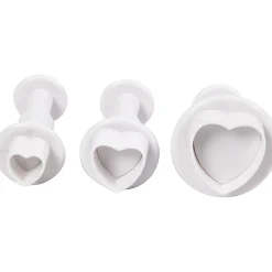 Uitsteekvormen met Stempel Hart, 3st.
