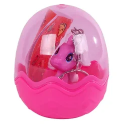 Unicorn Sleutelhanger in Ei met Stickers, set van 12 stuks