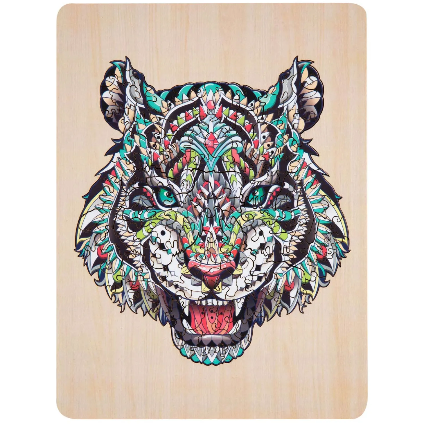 Unieke Houten Puzzel Tijger, 130st.