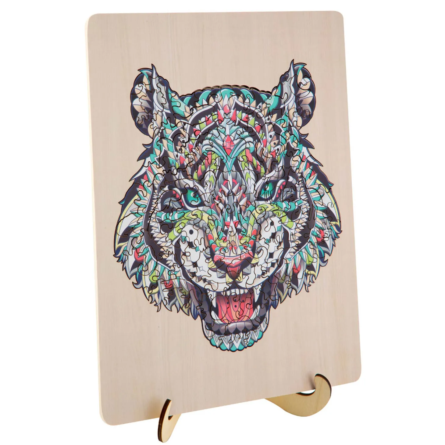 Unieke Houten Puzzel Tijger, 130st.