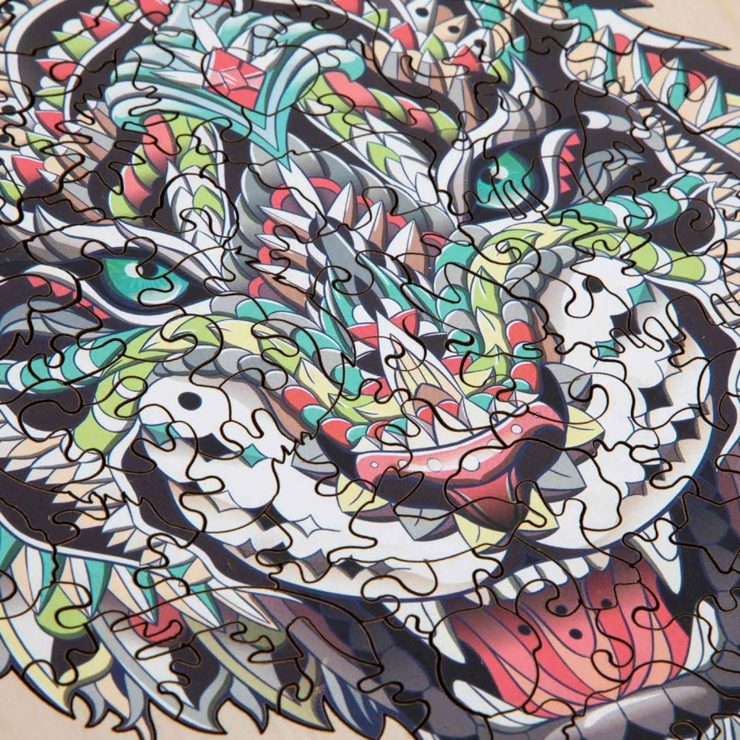 Unieke Houten Puzzel Tijger, 130st.