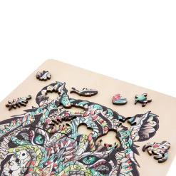 Unieke Houten Puzzel Tijger, 130st.