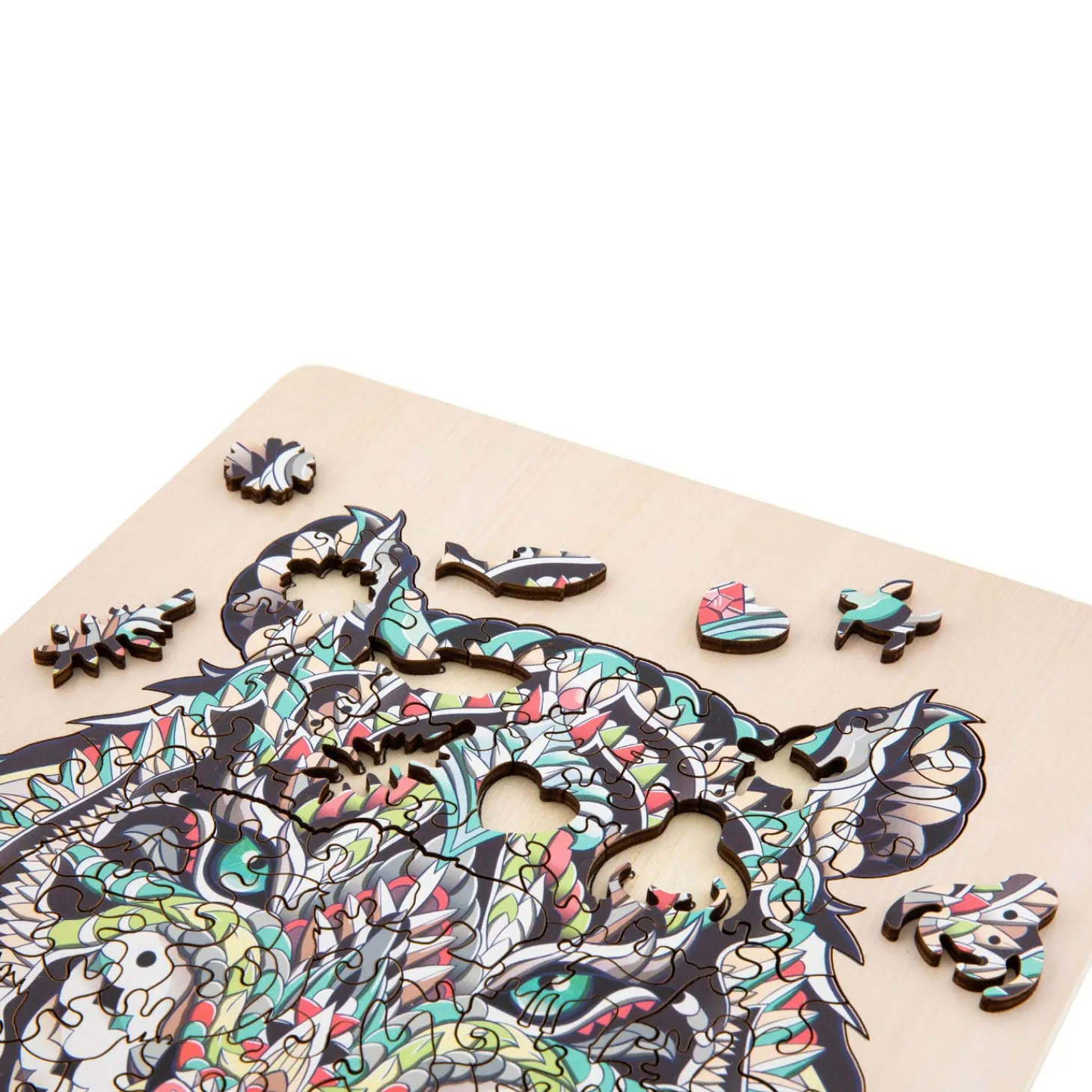 Unieke Houten Puzzel Tijger, 130st.